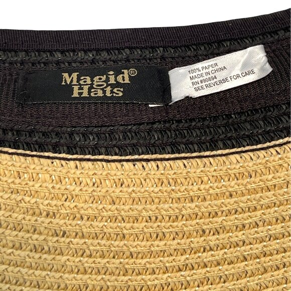 Foldable Packable Women's Travel Wide Brim Tropical Summer Beach Sun Visor Hat - Picture 7 of 11